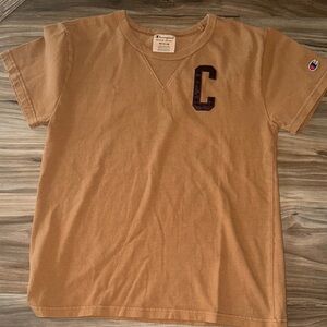 Champion Women’s Tan T-Shirt with C Logo